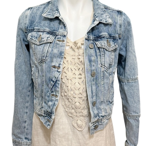 Free People Rumors Denim Jean Jacket size XS - Picture 3 of 6